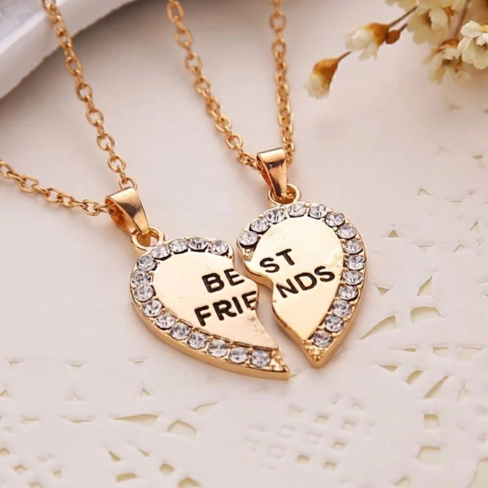 💜Unisex 2 Pcs Best Friend Necklace - Picture 5 of 5